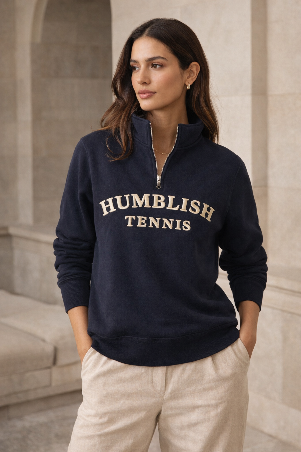 HUMBLISH TENNIS™ Heritage Sweater - Oxford Ink