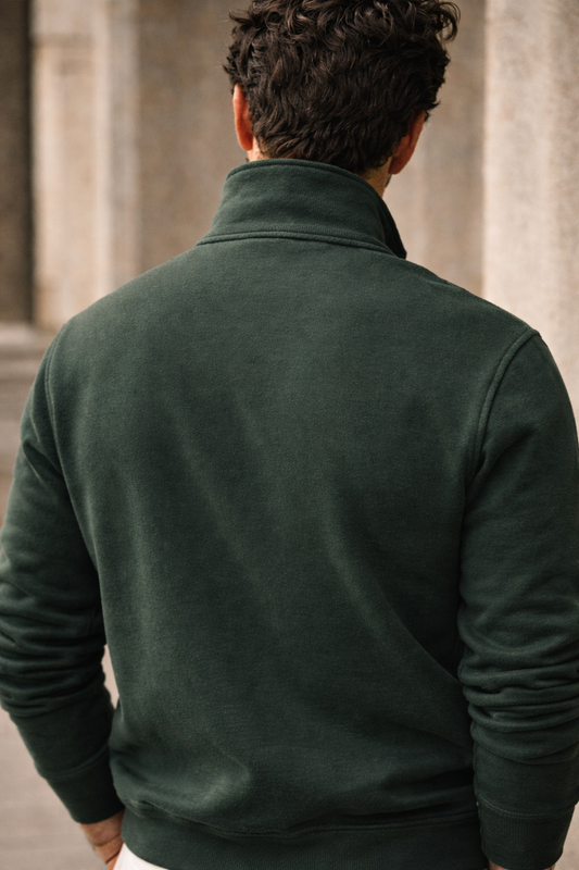 HUMBLISH TENNIS™ Heritage Quarter-Zip (Wimbledon Green)