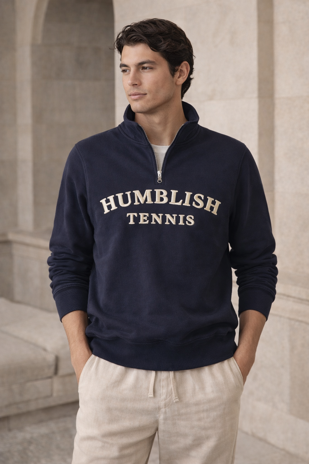 HUMBLISH TENNIS™ Heritage Sweater - Oxford Ink