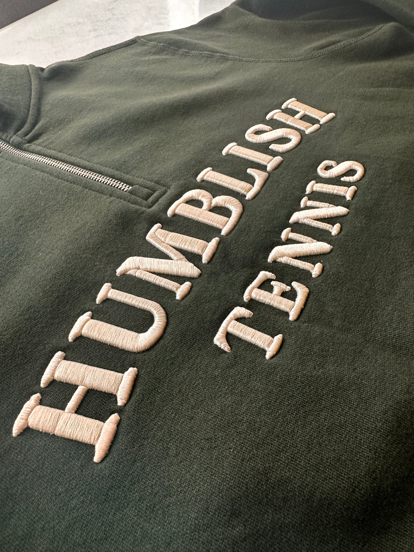 HUMBLISH TENNIS™ Heritage Quarter-Zip (Wimbledon Green)